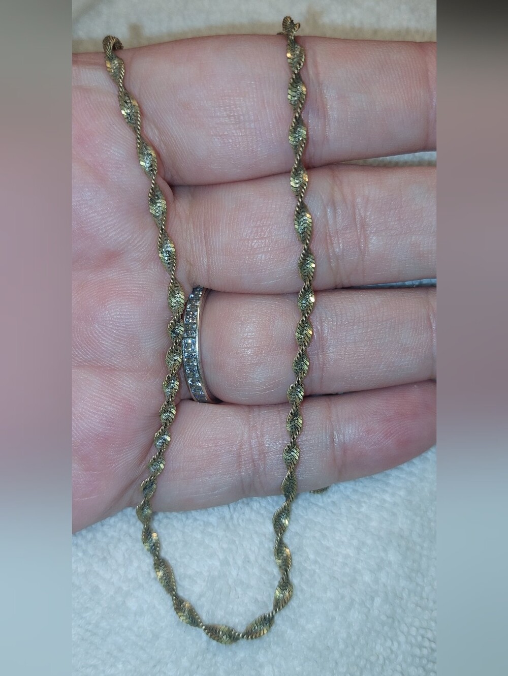 925 Goldtone Twist Rope Necklace – Elegant Women’s Jewelry
